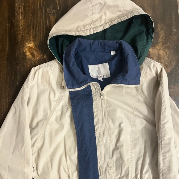 London Fog Vintage Spring Fall Autumn Jacket Coat Womens Beige Natural Retro - Picture 4 of 6